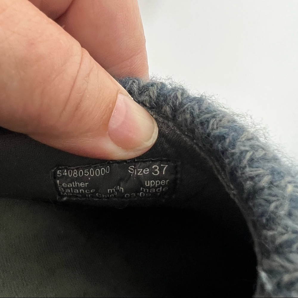 Womens Vintage Dansko Shoes Blue Sweater cuff button Sz 37 - Picture 8 of 8
